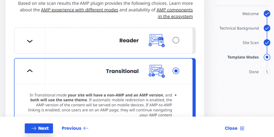 الخطوة 4 من إعداد واستخدام إضافة AMP في ووردبريس