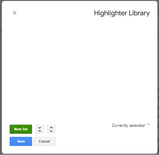 إنشاء مكتبة جديدة للرموز اللونية عبر Highlight Tool